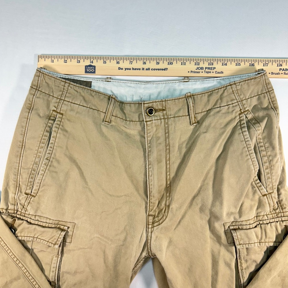 Levis Mens Cargo Pants Khaki Tan Straight Leg Utility 34x32 PC9-12462-0010 - Picture 3 of 8